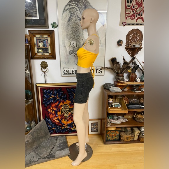 Yellow Criss Cross Back Tube Top - Picture 11 of 11